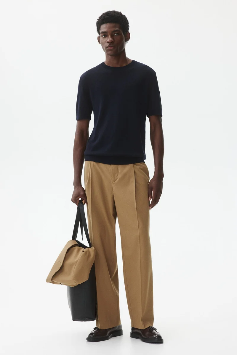 H&M Slim Fit Knitted T-shirt